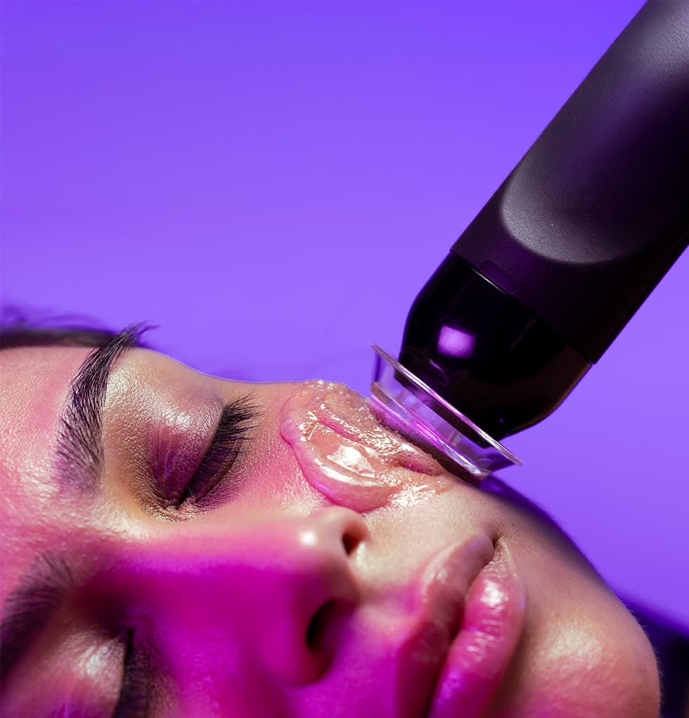 Soin Geneo X illustrant la phase d'électrostimulation